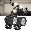 12-80V Motorcycle Spotlight LED Truck Trailer Lights Fog Lamp 30W 6500K Electric Bicycle Headlig - LED Motorcycle Light