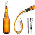 4 in 1 Stainless Steel Frozen Stick Beer Chiller Stick Wine Cooling With Wine Pourer+Stopper+Cut - Automotive LED Light