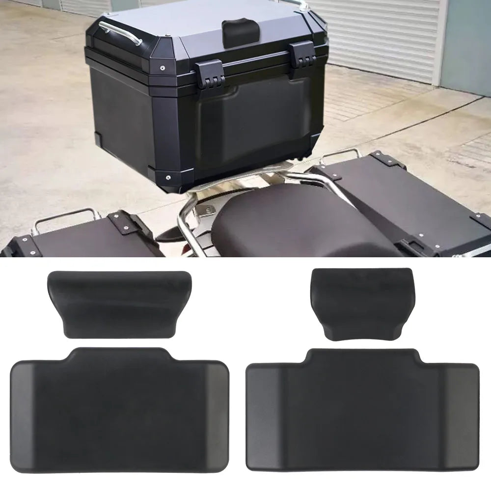 Motorcycle Backrest Pad Premium PU Sponge Covers Passenger Lazyback Protector Rear Case Cushion  - Automotive LED Light