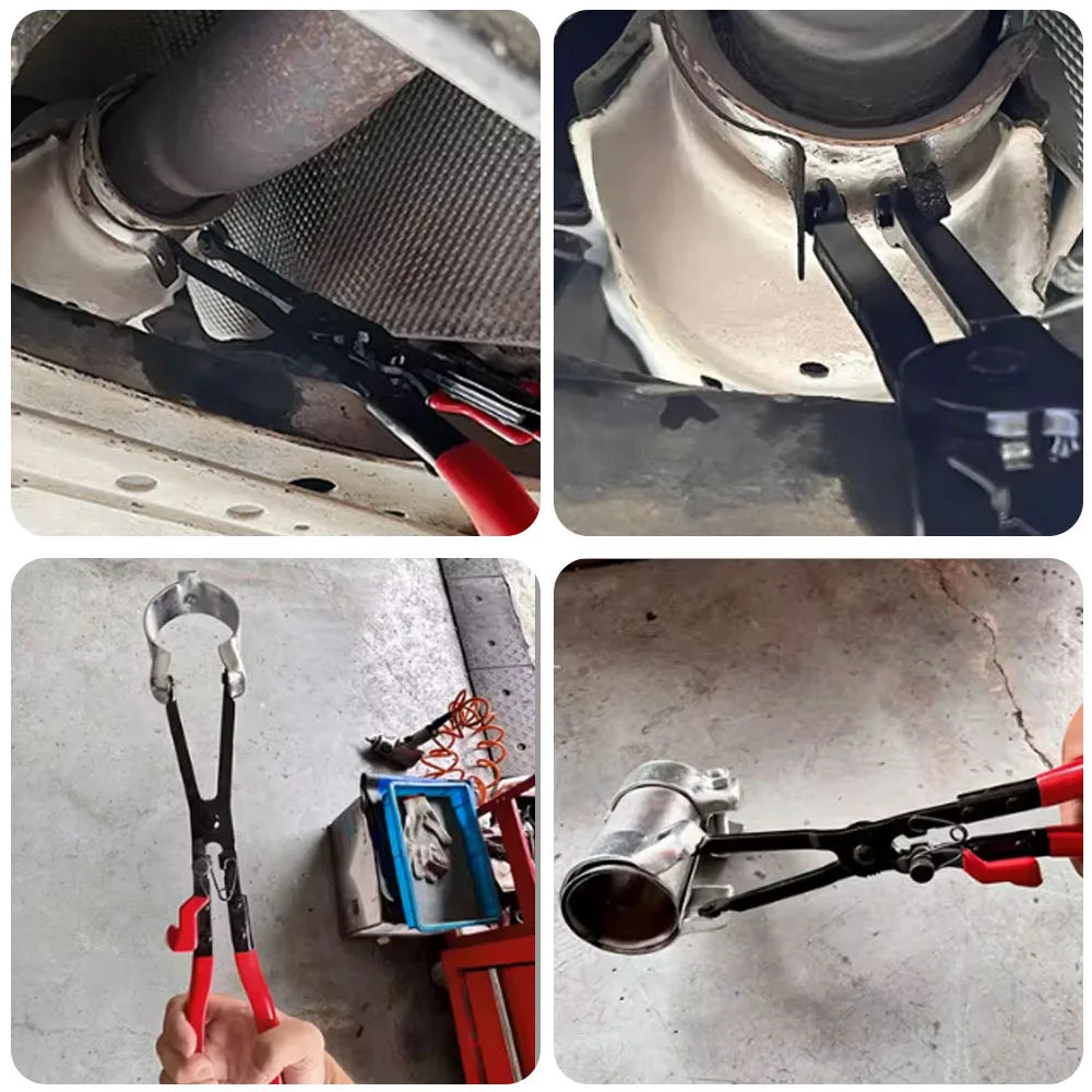PSA Exhaust Pipe C Clamp Pliers Tool Auto Special Repair Tool Pipe C Clamp Removal Plier Hose Cl - Automotive LED Light