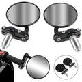 Fits For 22mm Handle Bar End Mounting Motorcycle Mirrors Auxiliary Rearview Side Mirror Motorcyc - Automotive LED Light