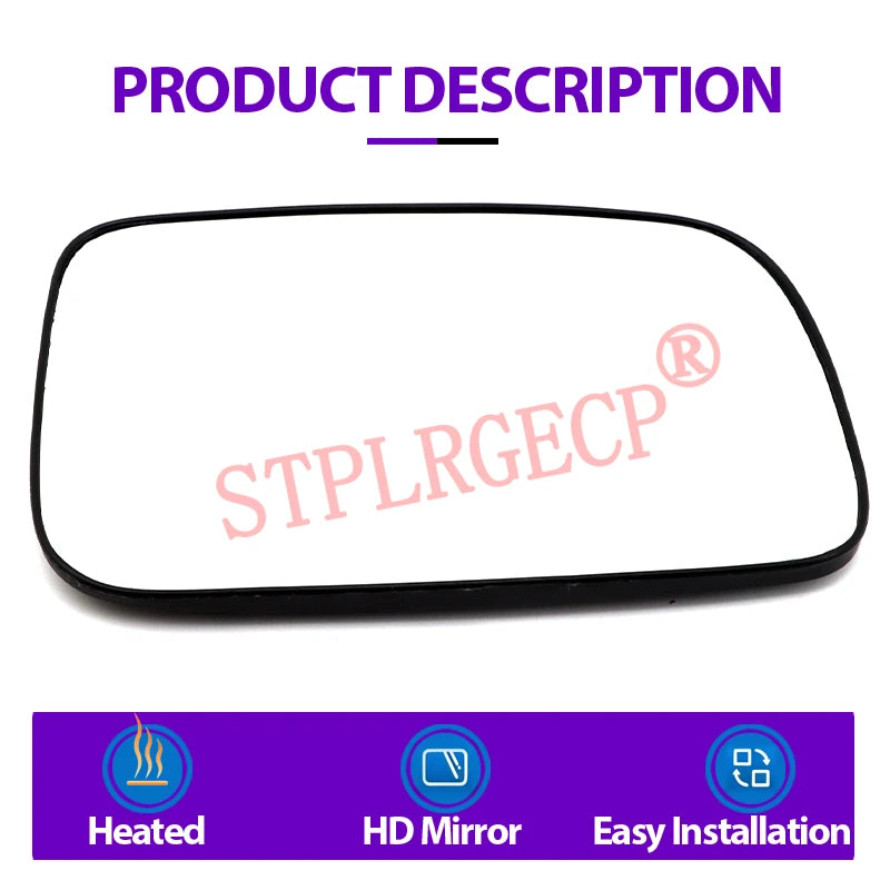 Stplrgecp Passenger Driver Left or Right Door Side Heated Wing Mirror Glass Lens for Toyota Coro - Automotive LED Light