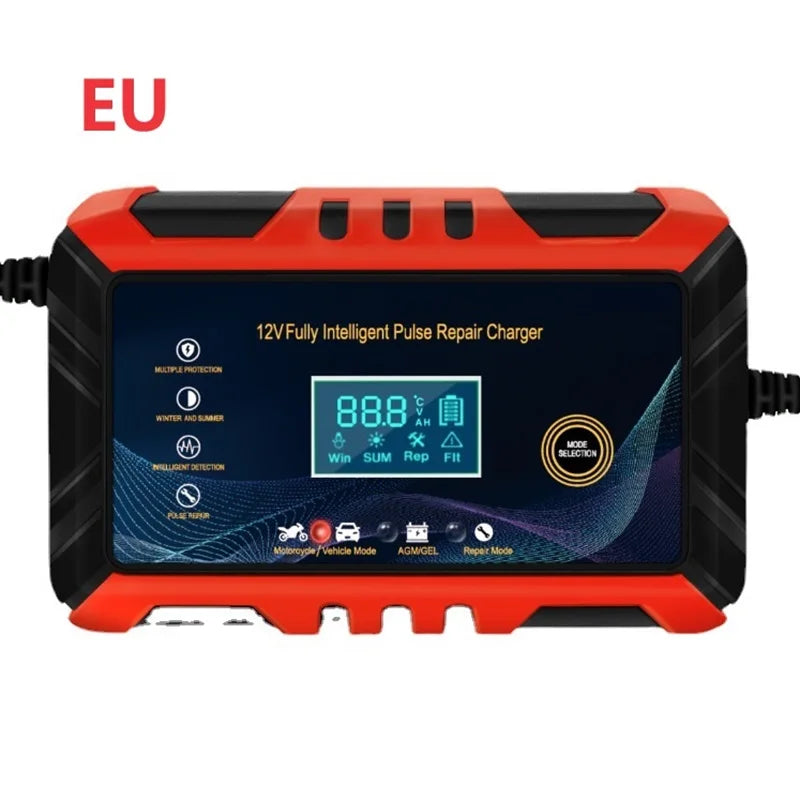 12V6A car battery charger repair type charging bottle machine European and American standards - Automotive LED Light