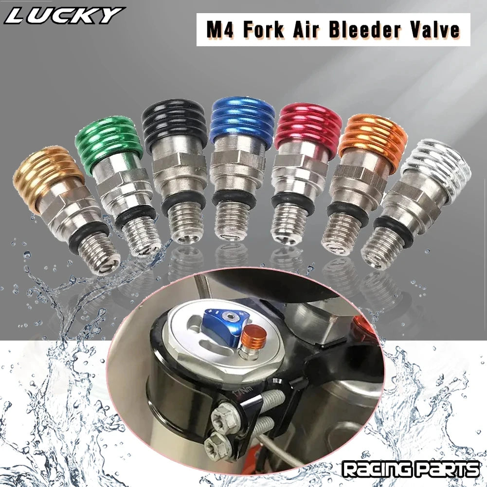 Motorcycle M4*0.7cm Fork Air bleeder Relief Valve For KTM SX SXF EXC XC XCF XCW XCFW 50-500 For  - Automotive LED Light