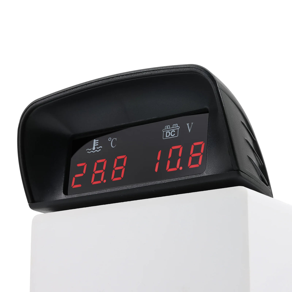 12V/24V 2in1 Car LCD Water Temperature Meter Thermometer Voltmeter Gauge Temp & Voltage Meter +  - Automotive LED Light