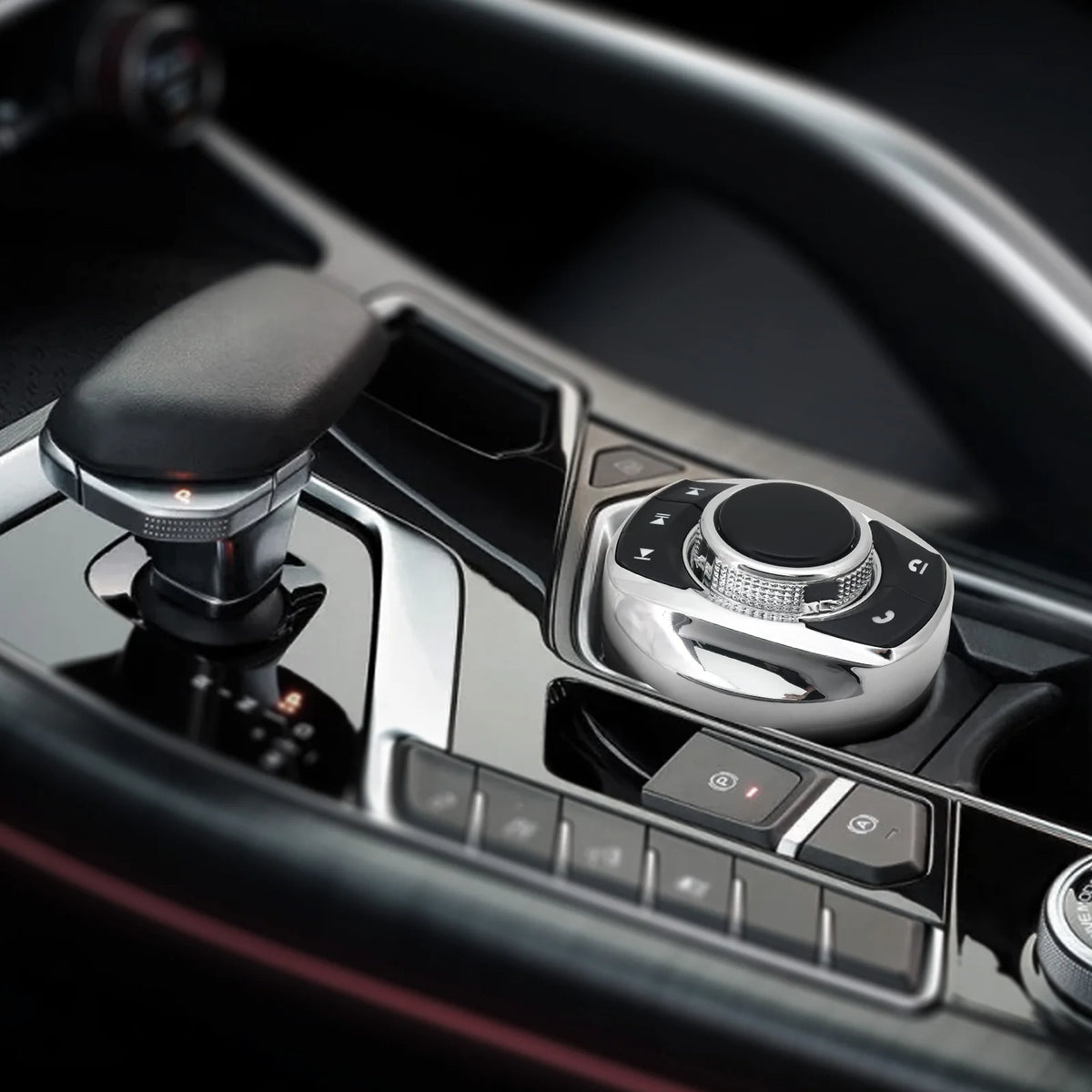 Universal Car Wireless Remote Steering Wheel Control Button With 8-Key Functions For Car Android - Automotive LED Light