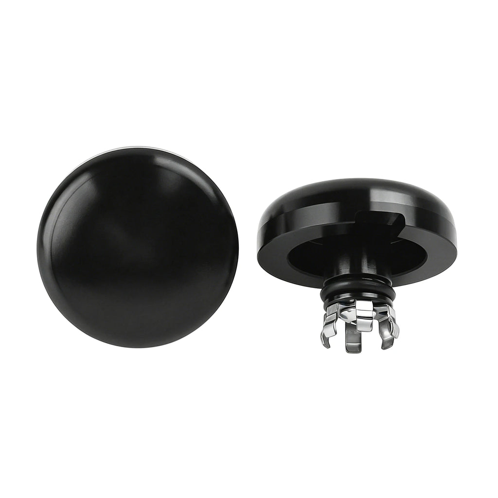 Gloss Black Front Axle Nut Covers Fit for Harley Touring Street Glide Road Glide for Models 2024-2025 - Automotive LED L