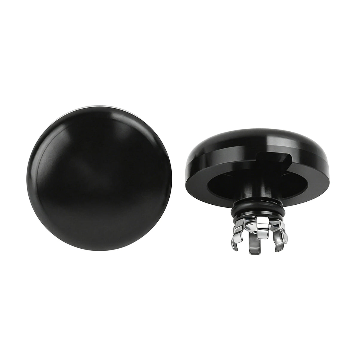 Gloss Black Front Axle Nut Covers Fit for Harley Touring Street Glide Road Glide for Models 2024-2025 - Automotive LED L