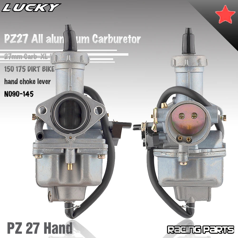 Motorcycle All aluminum PZ27 Carburetor For 27mm Carb Enduro 125 To 300cc Quad Go Kart Modified  - Automotive LED Light