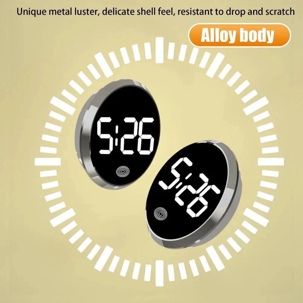 Fashionable Car LED Clock Touch-Control Dashboard Watch with LED Display Light for Fridge RV Cla - Automotive LED Light