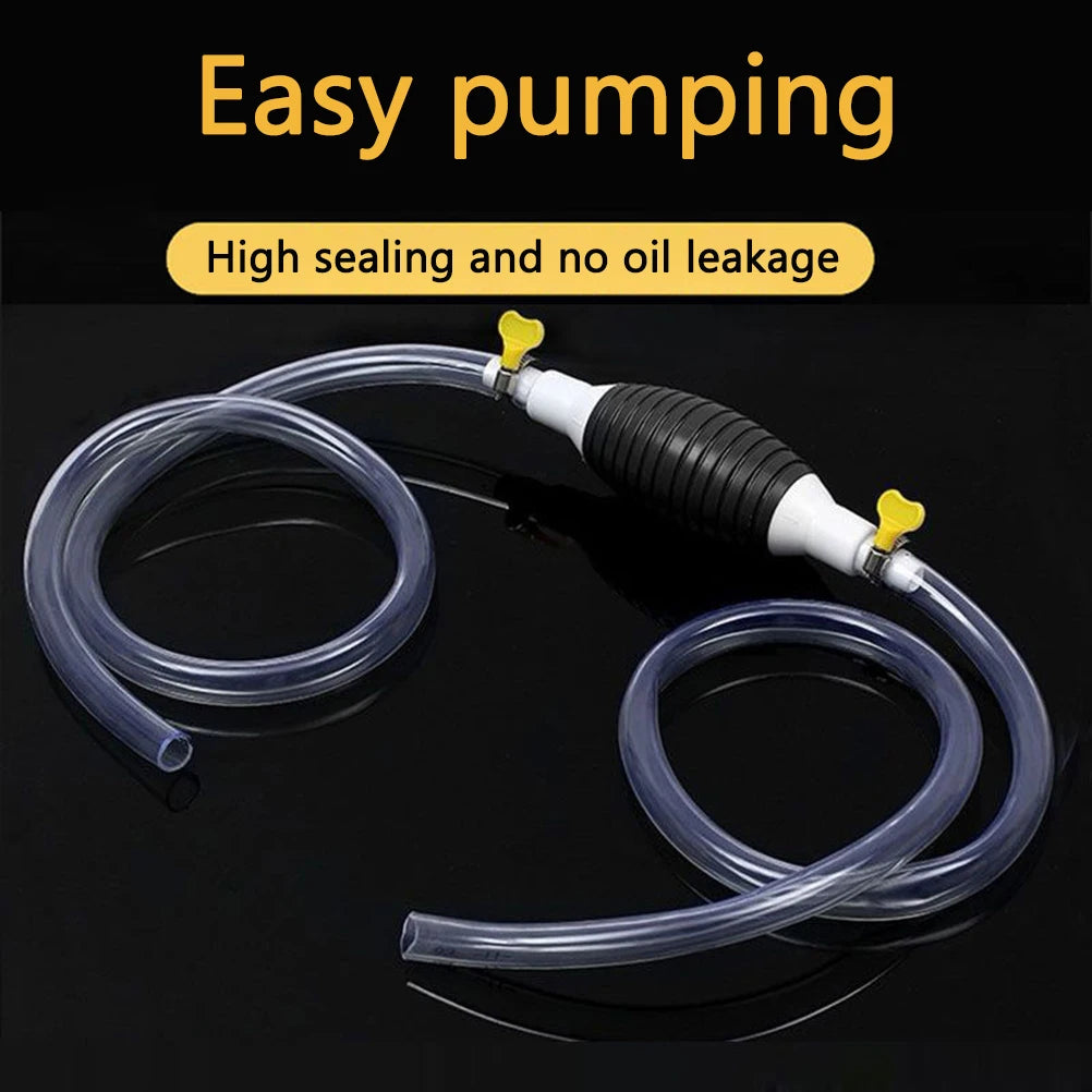 Multifunction Liquid Sucker Water Pump Oil Pump Liquid Fuel Transfer Siphon Pump for Gasoline Di - Automotive LED Light