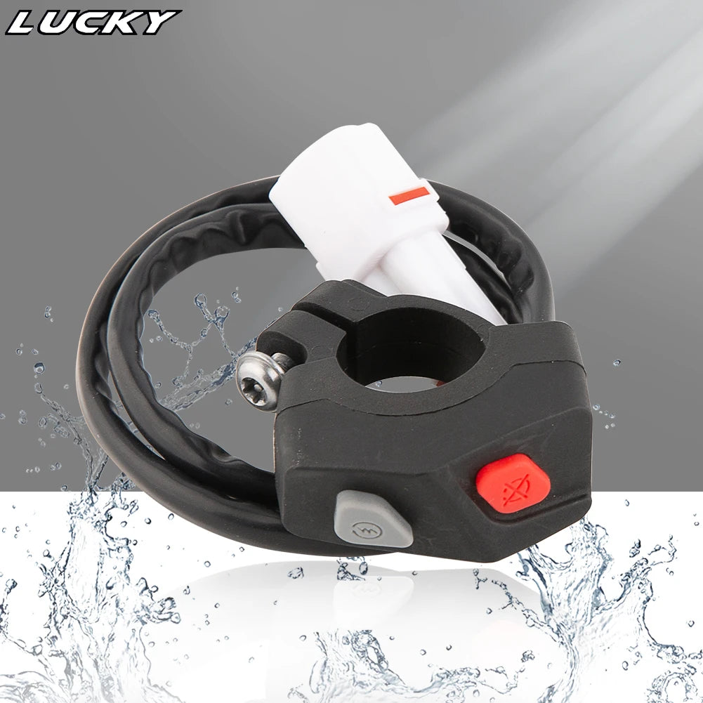 Motorcycle Universal Electric Flameout Starter Stop ON/OFF Kill Switch For KTM EXC-F SXF XC TE F - Automotive LED Light