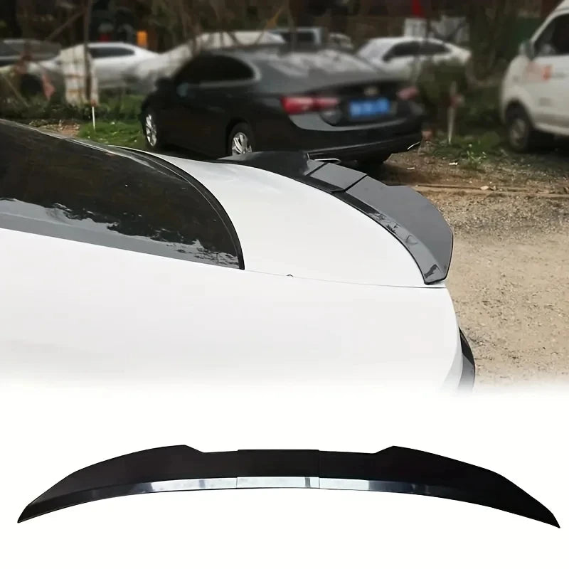 3pcs Sedan Rear Trunk Tail Rear Wing Spoiler 46.06-50.0inch Adjustable DIY Refit Boot Wings Spoi - Automotive LED Light