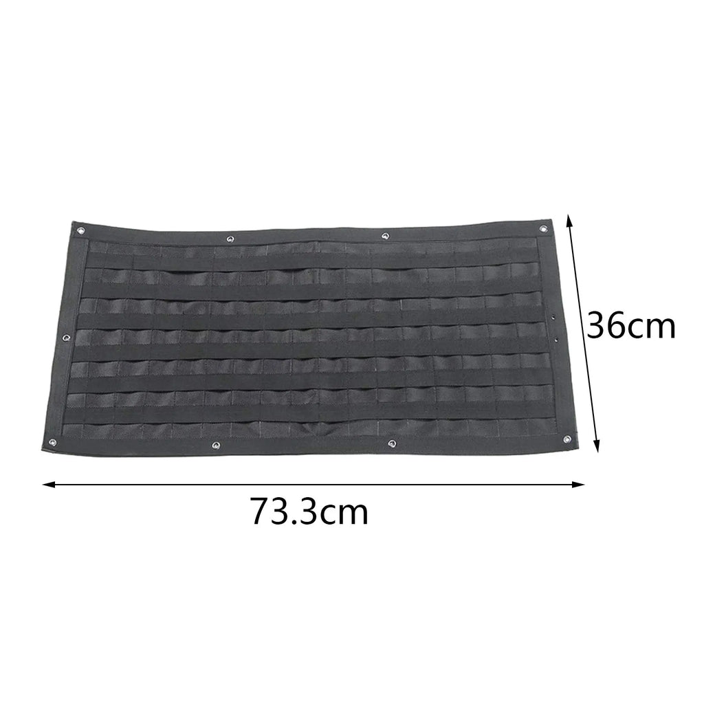 Tailgate Panel Storage Bag Rear Door Cargo Organizer Tailgate Molle Panel Tail Door Storage Bags - Automotive LED Light