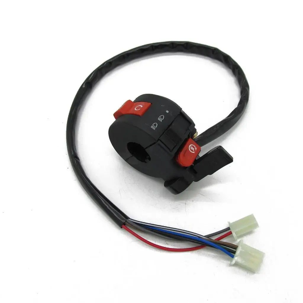 3 Function Left Handlebar Switch Assembly Plastic for ATV Quad 50cc 110cc Sunl Taotao 22mm - Automotive LED Light