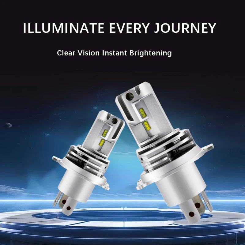 1Pcs H4 LED Motorcycle Headlight Bulb CSP for Car Motorcycle H4 LED Hi/Lo High and Low Beam Moto - LED Motorcycle Light