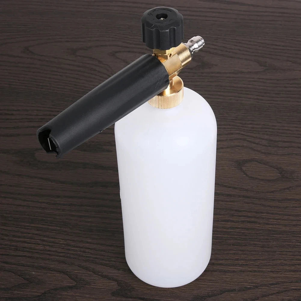 1L Car Cleaning Foam Gun 1/4 Quick Connector Adjustable High Pressure Soap Foamer Car Wash Press - Automotive LED Light