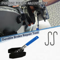 Steel Ratchet Brake Piston Caliper Press Tool 360° Rotating Disc Brake Pad Spreader for Single D - Automotive LED Light