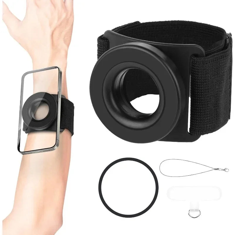 Strong Magnetic Suction Bracket Running Phone Holder Mobile Phone Holder Wrist Strap Arm Dedicat - Automotive LED Light