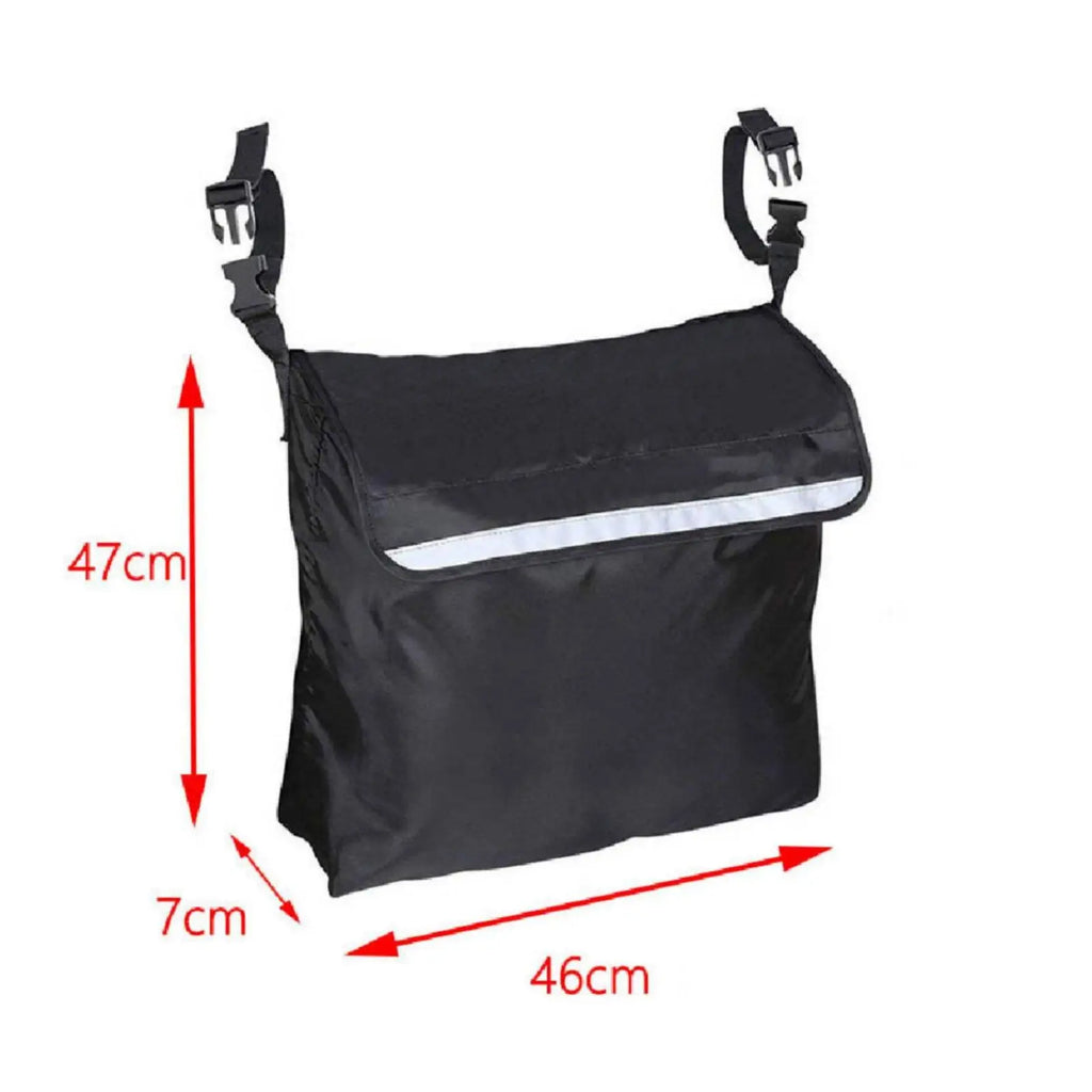 Back bag for walking aids with multiple compartments, organizer bag, lightweight - Automotive LED Light