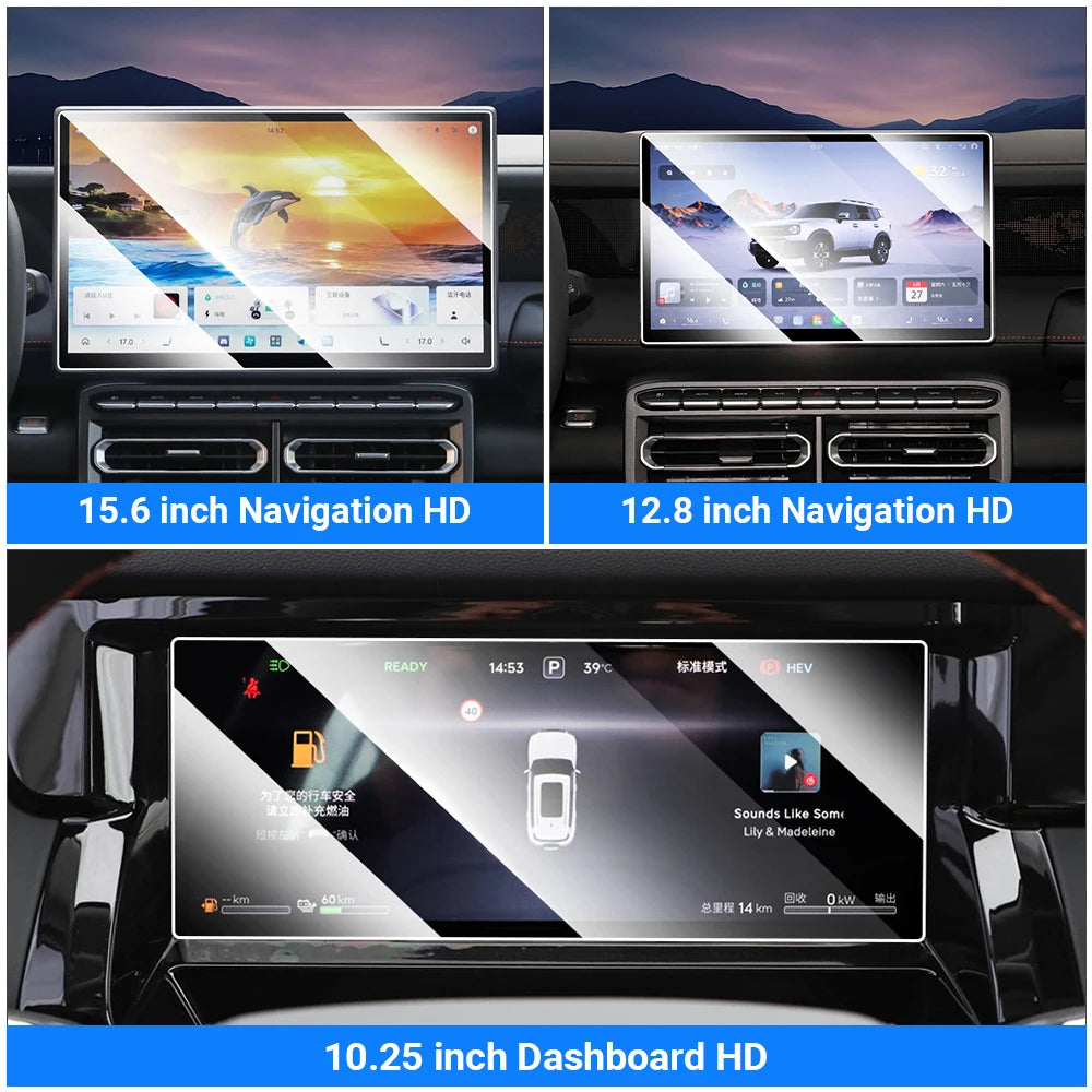 For Jetour T1 2025 2026 Car Tempered Glass Protector Film Navigation Dashboard Display Screen Fi - Automotive LED Light