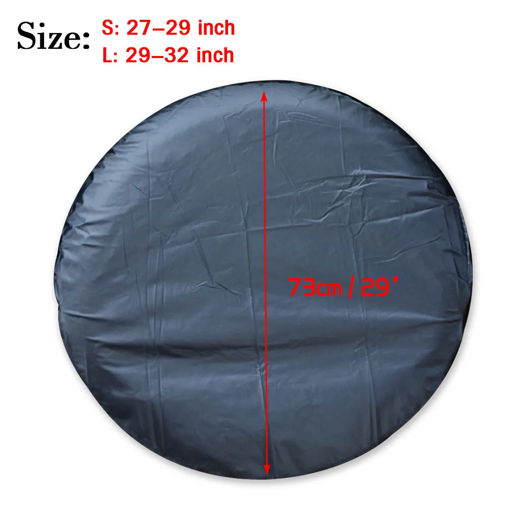 Tire Tyre Cover Tire Cover 27"-32" Waterproof Wheel Tire Tyre Black Cover for Car RV SUV Truck T - Automotive LED Light