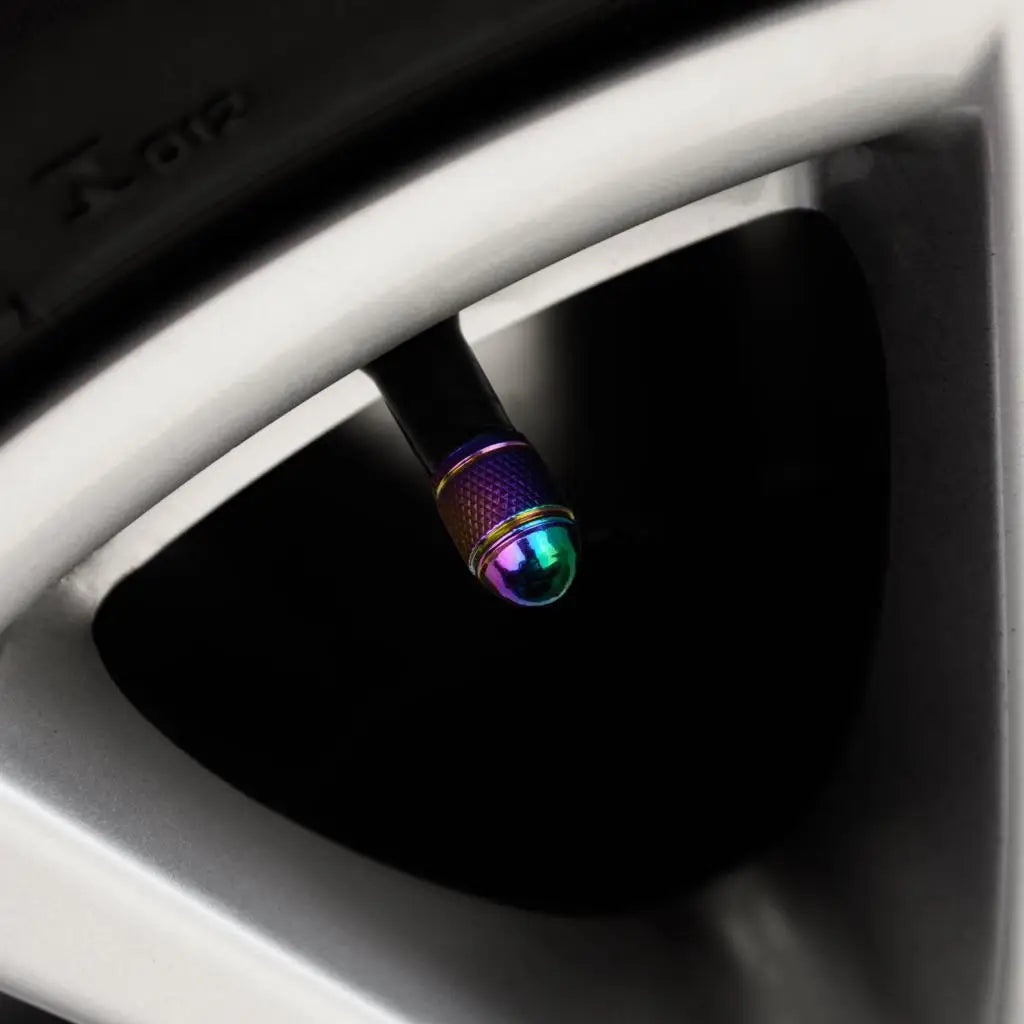 Tire Valves Metal Anodized Valve Caps Universal Wheel Dust Cover Automotive Accessories for Car  - Automotive LED Light
