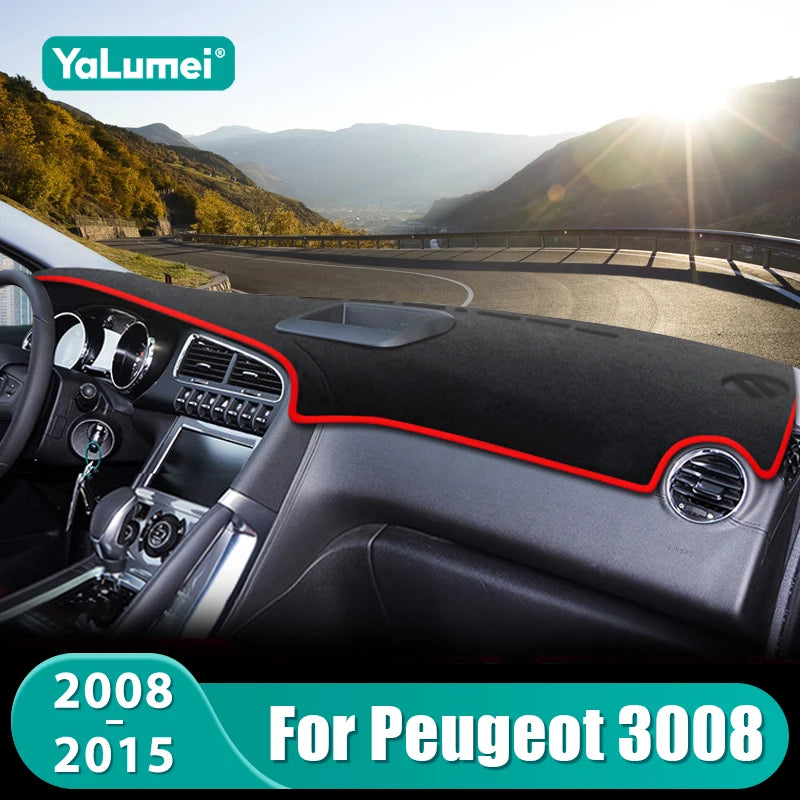 For Peugeot 3008 GT 2008 2009 2010 2011 2012 2013 2014 2015 3008GT Car Dashboard Cover Sun Shade - Automotive LED Light