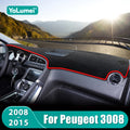 For Peugeot 3008 GT 2008 2009 2010 2011 2012 2013 2014 2015 3008GT Car Dashboard Cover Sun Shade - Automotive LED Light