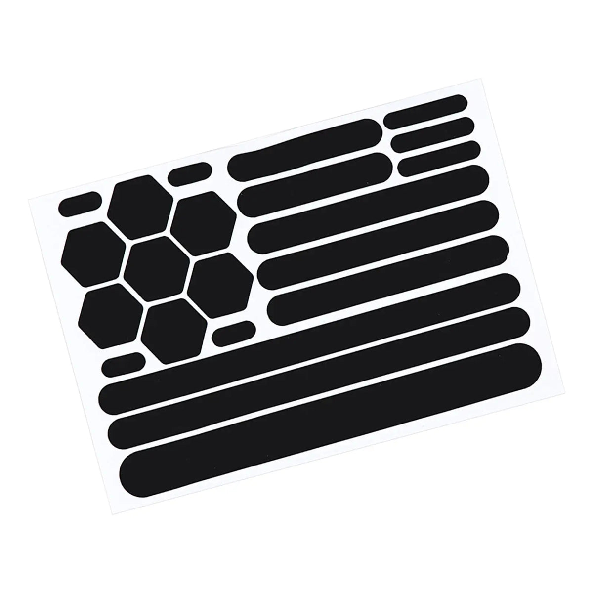 Motorcycle Sticker Reflective Gear Reflective Black Stickers Motorcycle Reflective Tape for Helm - Automotive LED Light