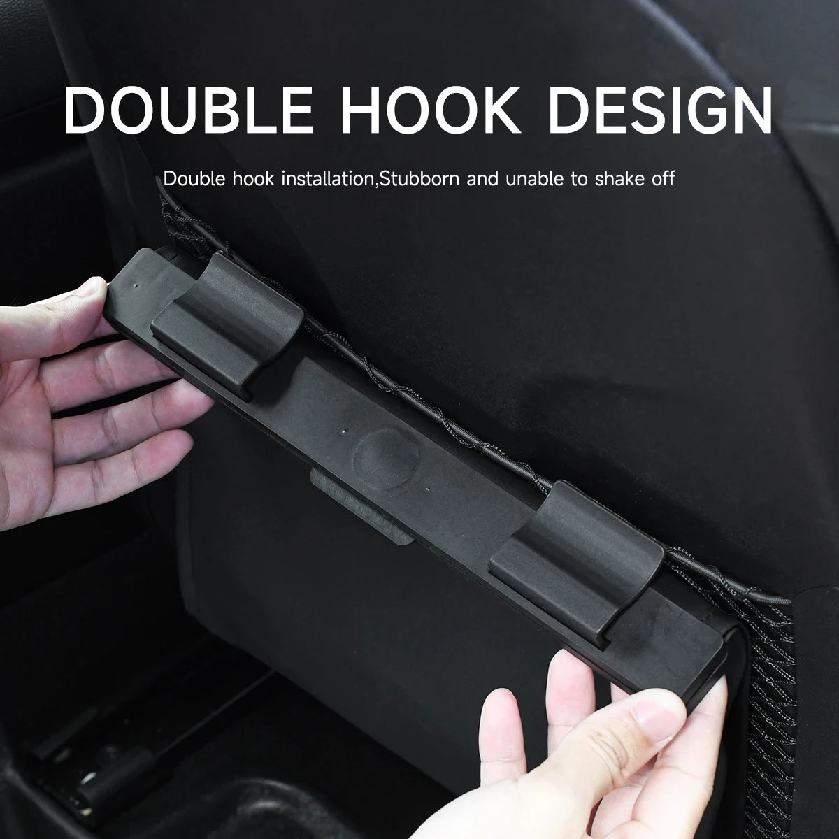 Car Garbage Bag With LED Magnetic Adsorption Waterproof PU Leather Back Seat Hanging Garbage Bag - Automotive LED Light