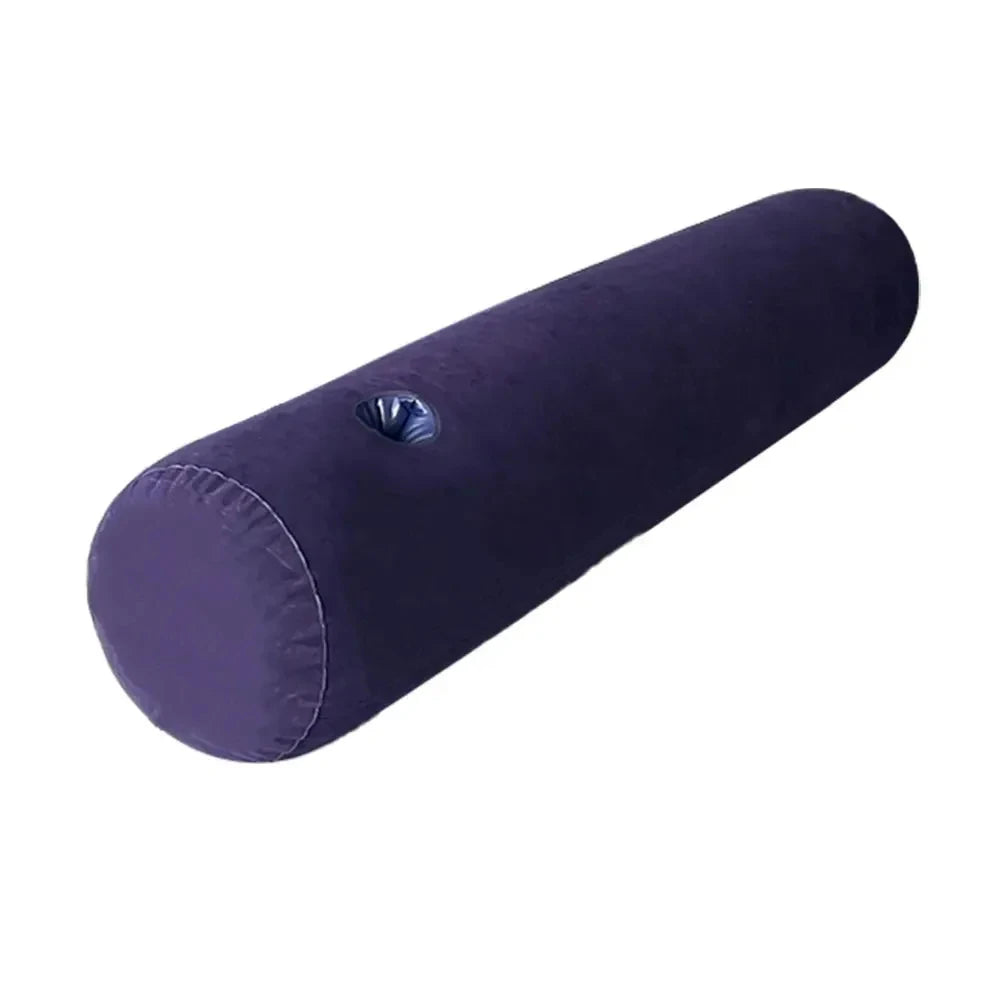 Orthopedic Inflatable Cylinder Pillow - Car Neck Support Seat Cushion for Travel Office And Home - Automotive LED Light