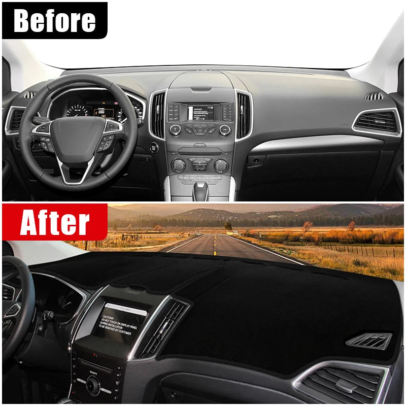 For Ford Edge 2015 2016 2017 2018 2019 2020 2021 2022 Car Dashboard Sun Shade Cover Instrument D - Automotive LED Light