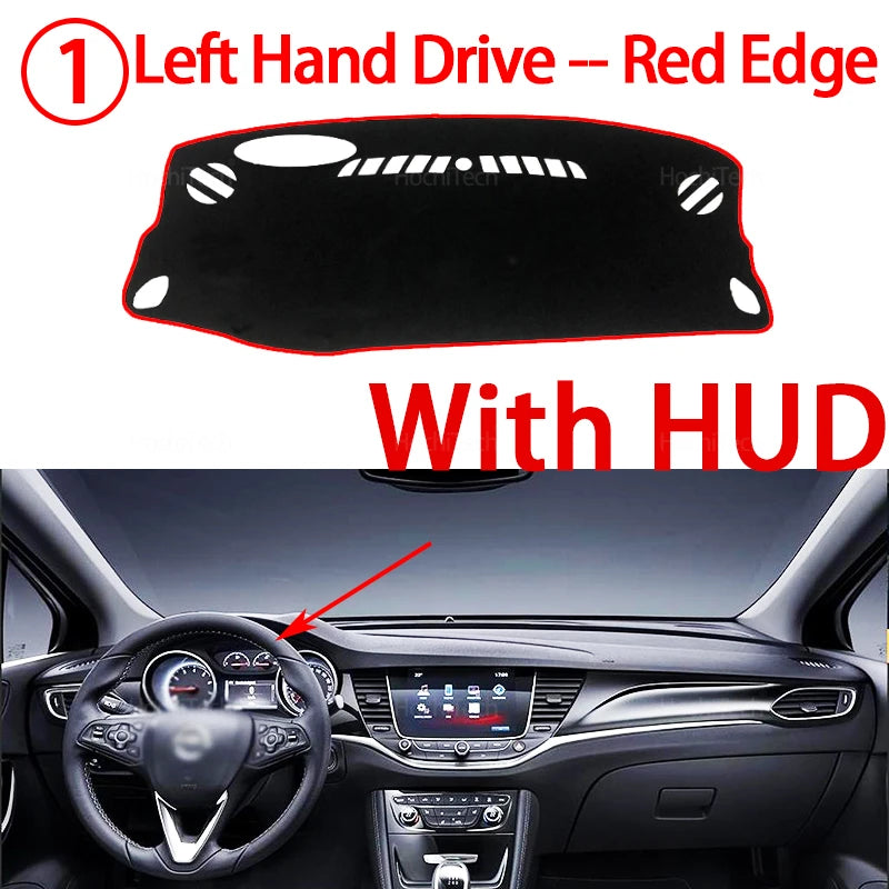 For Opel Astra K 2016-2019 Vauxhall Holden High Quality Dashboard Mat Dashmat Co for Opel 2016-2019 - Automotive LED Lig