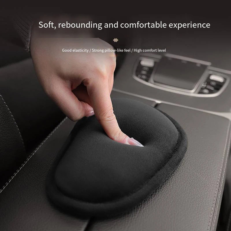 Soft Plush Car Knee Support Cushion, Universal Thigh & Elbow Relief Pillow, Auto Interior Seat K - Automotive LED Light