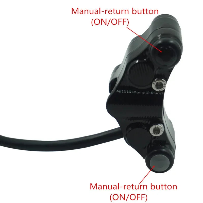 Universal Aluminum 7/8" 22mm Motorcycle Handlebar Switch Turn Signal Headlight Fog Light Horn ON - LED Motorcycle Light