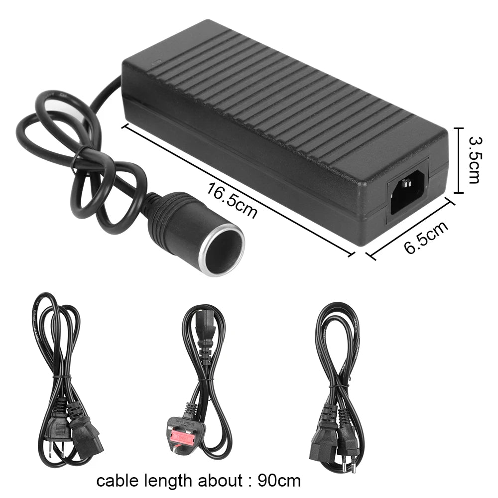 110V/ 220V to 12V 15A Power Adapter AC/DC Convert Supply Lighter Cigarette Lighter Converter EU  - Automotive LED Light