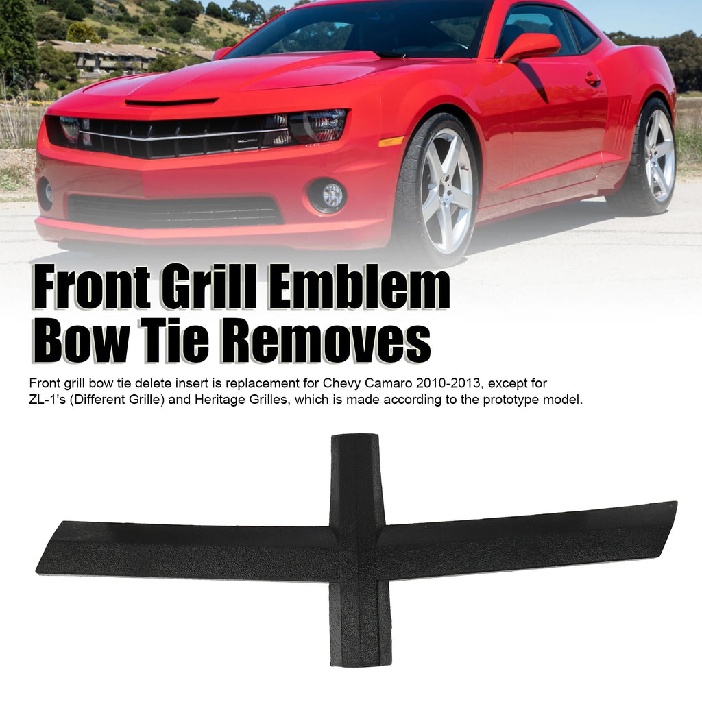 Front Grill Emblem Bow Tie Removes Black Airflow Guiding Personalized Replacement for Chevy Cama - Automotive LED Light