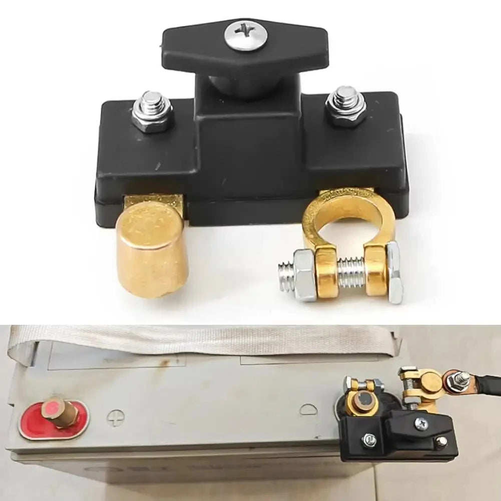 12V/24V Battery negative Power Off Switch For Car Brass Anti-loss Thickening Partition Protector - Automotive LED Light
