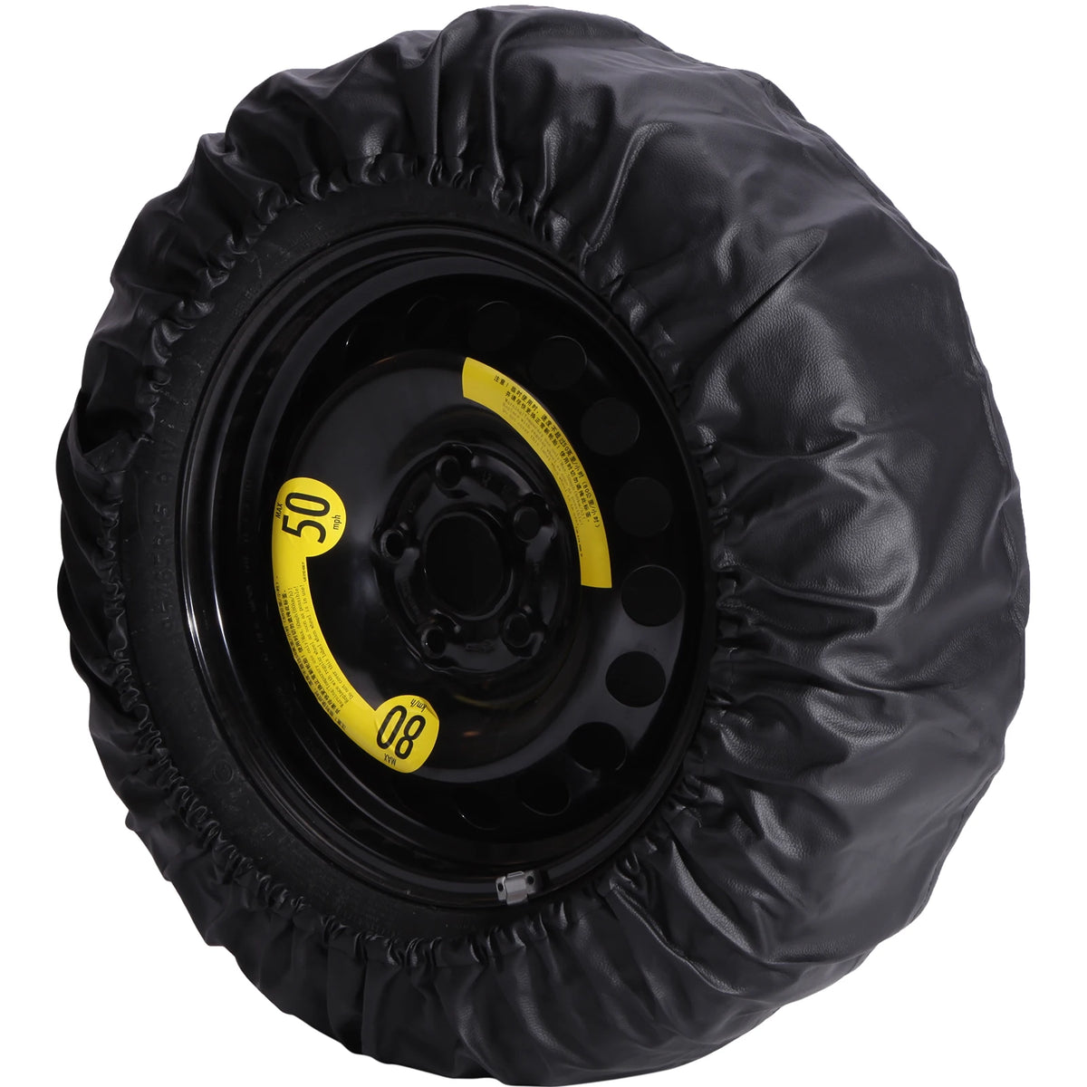 13" -17" Universal PU Leather Spare Wheel Tyre Cover Weather Protection Storage Cover Wheel Vehi - Automotive LED Light