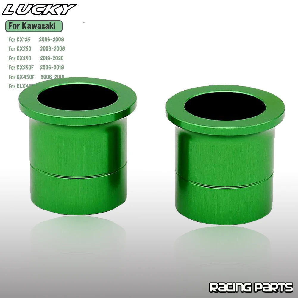 Motocycle Front Rear Wheel Hub Spacer Kit For Kawasaki KX125 KX250 KX250F KX450F KLX450R KX 125  - Automotive LED Light