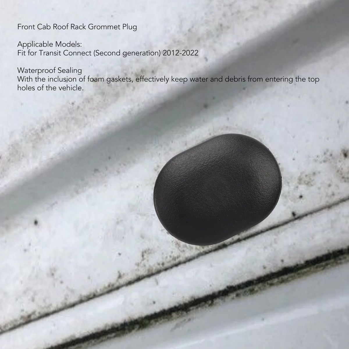 2Pcs Car Front Cab Roof Rack Grommet Plug Waterproof Protective Roof Carrier Rack Plug Cover for - Automotive LED Light