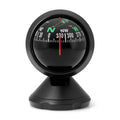 AD Mini Car Navigation Compass 360 ° Rotary Adjustable Spherical Dashboard Guide Compass For Boa - Automotive LED Light