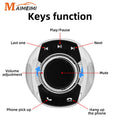 Universal Car Wireless Remote Steering Wheel Control Button With 8-Key Functions For Car Android - Automotive LED Light