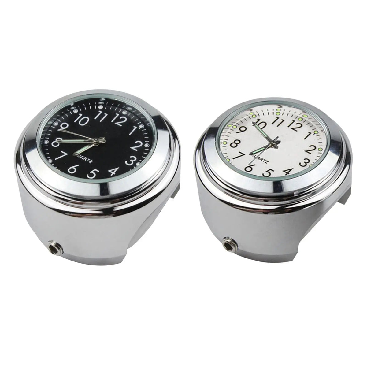 Motorcycle Handlebar Mount Clock Aluminum Waterproof universal yacht - Automotive LED Light