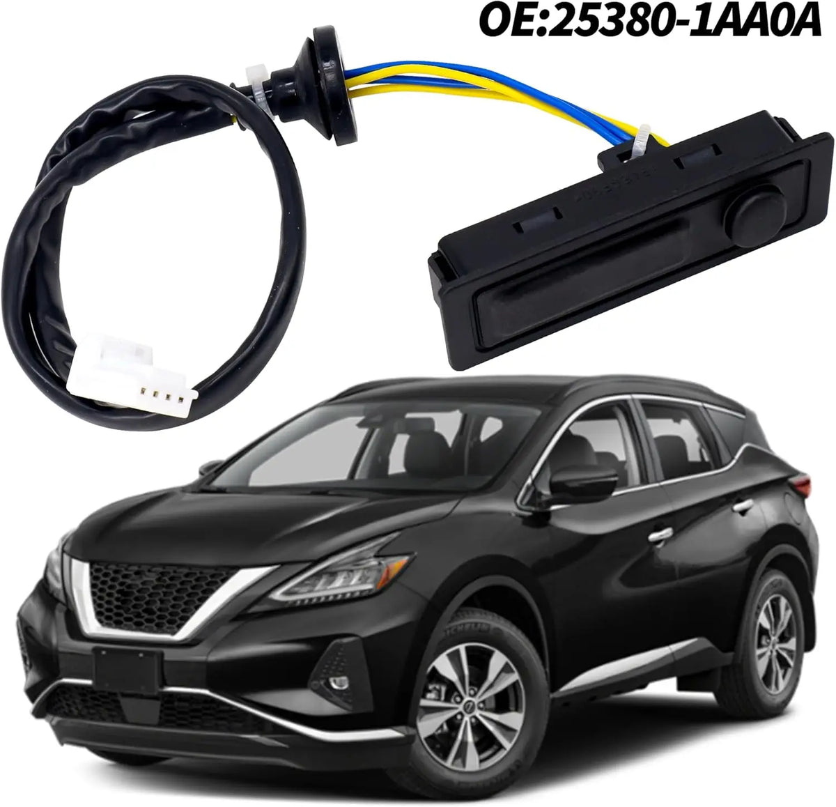 Car Rear Trunk Lid Release Tailgate Opening Switch 25380-1AA0A for Nissan Murano for Nissan V6 2009-2014 - Automotive LE