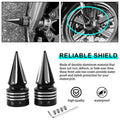 Motorcycle CNC Front Axle Nut Cover Cap Aluminum Black-Fit for Harley Sportster XL XG Touring FL - Automotive LED Light