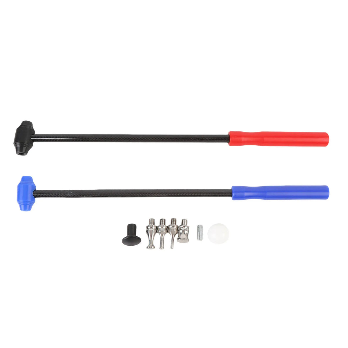Auto Body Hammer Tools Set Paintless Dent Repair Leveling Hammer with 6 Replacement Heads for Ca - Automotive LED Light