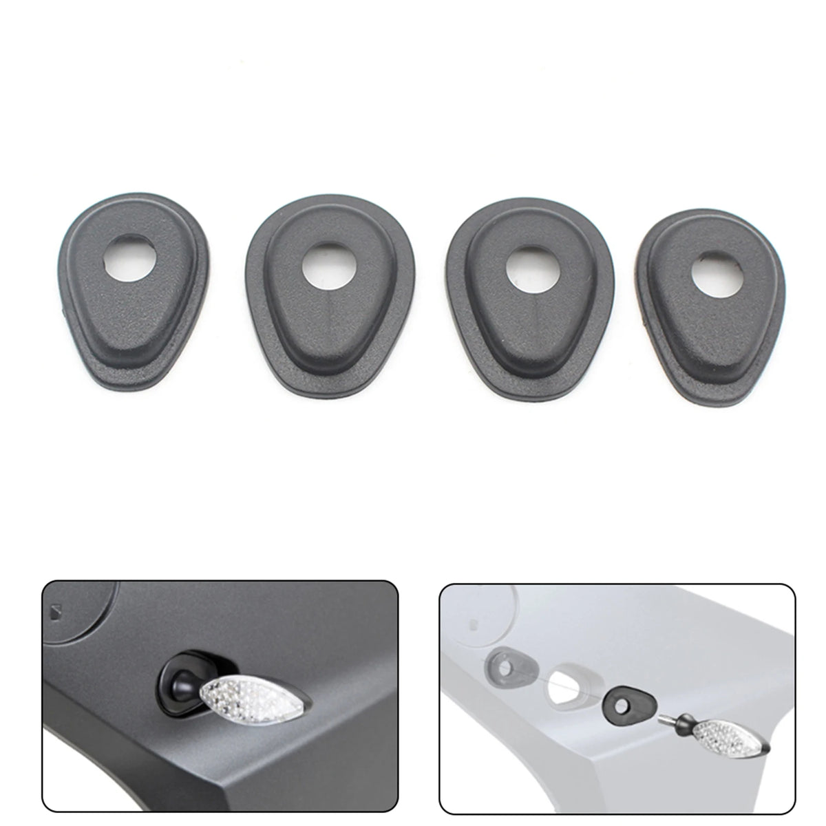4PCS Motorcycle Turn Signals Indicator Adapter Spacers for Yamaha MT01 MT25 MT03 for MT25 MT03 MT01 - LED Motorcycle Lig