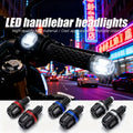 1Pair Motorcycle Handlebar End Light 12V LED Strobe Lamp DRL Driving Light Waterproof Side Warni - LED Motorcycle Light